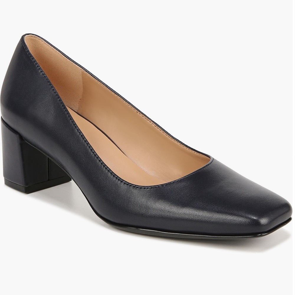 NEW Naturalizer Karina square toe pump black leather 10